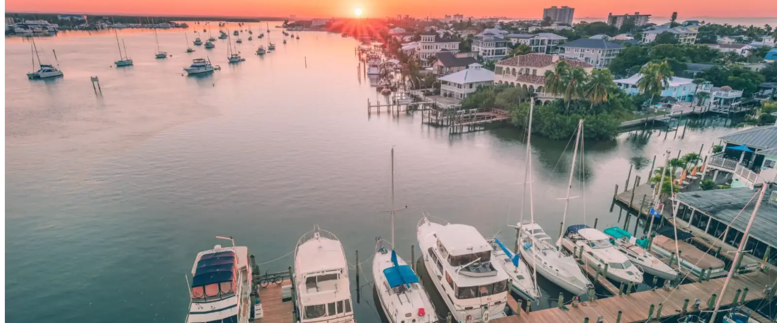 Fort Myers Florida at sunset
