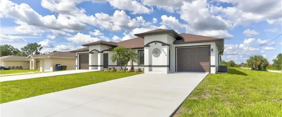 New construction duplex in Fort Myers